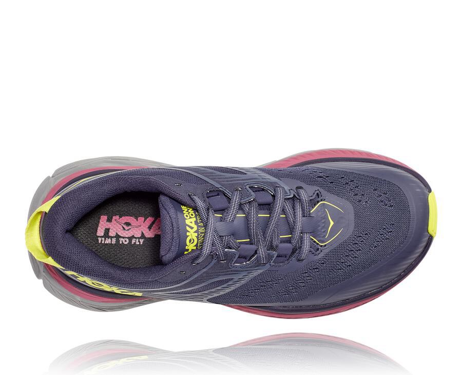 Zapatillas Trail Hoka One One Mujer - Stinson Atr 6 - Azul Marino - ZSB105974